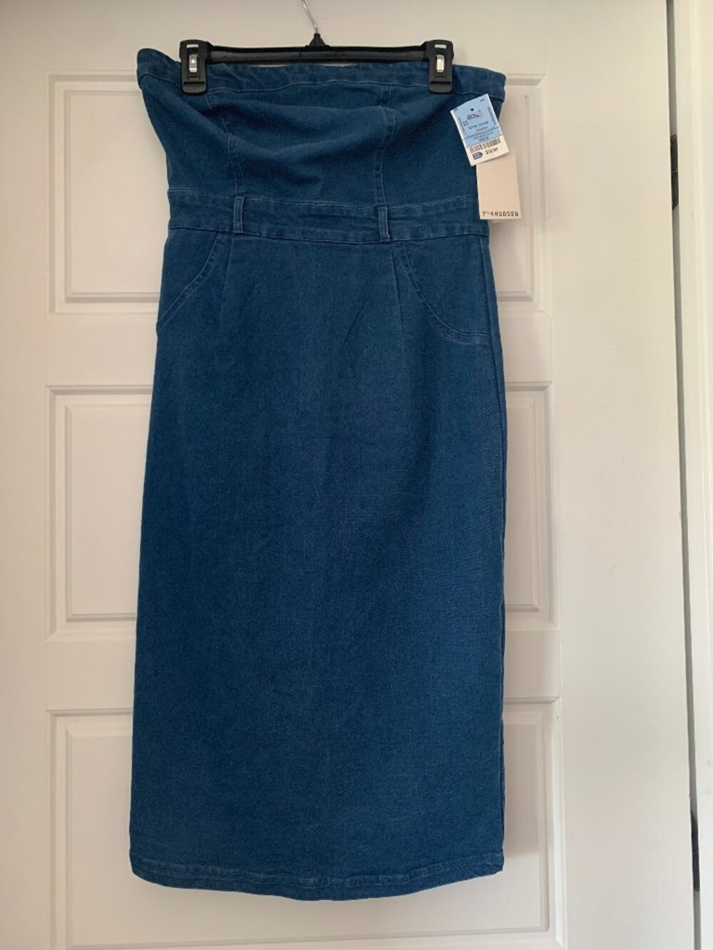 7th & Hudson Strapless Denim Midi Dress